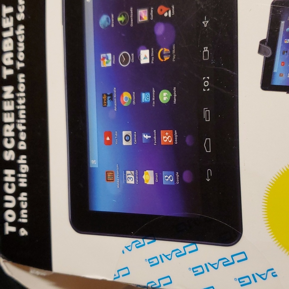 9" Touch Screen Bluetooth Tablet with Keyboard & Case & Original Box/Docs - Picture 6 of 13